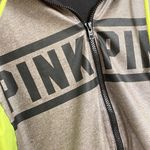 PINK - Victoria's Secret  neon green/black/brown windbreaker sweater jacket, XS/S Photo 1