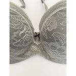 Cacique  Modern Lace Bra 42DD Lightly Lined Balconette Grey‎ Underwire Adjustable Photo 1
