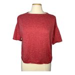 Eileen Fisher  Organic Linen Cotton Slub Bateau‎ Neck Top Knit Top Women Size XS Photo 3