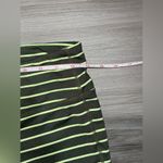 Athleta  Chaturanga Green Striped Stretch Women’s Capri Workout Leggings Gym Pant Photo 5