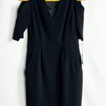 Nanette Lepore  Zircon Black Cold Shoulder Dress NWT in Size 2 Photo 0