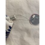 Minn Silk Floral Vase Print Scarf Wrap Shawl Blue Silk Long Women’s Accessory White Photo 7