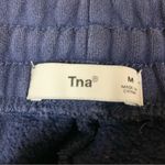 TNA Navy Blue Fleece Sweatpants M Aritzia Cozy Loungewear Size M Photo 2