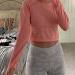 Long Sleeve Work Out Top Pink Size M Photo 1