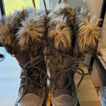 Sorel  Joan of Arctic Tall Pull On Cinchable Rubber & Suede Winter Boots, 9 Photo 8