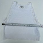 Madewell  Knit Tank Top Women’s Medium White Sleeveless Sweater Vest Cropped Photo 2