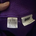 DKNY Vintage Y2K women’s purple quarter zip fleece pull-over top, size large Photo 2