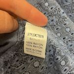 Crescent ✨ Dusty Blue 3/4 Sleeve Ruffle Top, NWT Photo 6