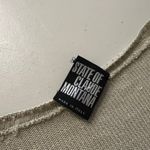 State of Claude Montana Knit Linen VNeck Bell Sleeve Slouchy Sweater Size Large Tan Photo 6