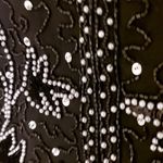 Mon Cheri  Bridals Black Sequin Beaded Two Piece Top & Pants Set SIZE 38 Photo 4