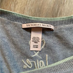 Victoria's Secret Embroidered Gray Crew Neck Long Sleeve Cashmere Sweater Small Photo 2