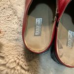 Munro  Red Leather Mule Heels Size 9 Women's‎ Slip On Comfort Shoes Rubber Sole Photo 8