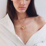 ZARA  Gold Body Sculpture Abstract Art Artistic Long Chain Necklace Buttock Photo 0