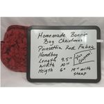 Bonnie’s Bags Red Poinsettia Fabric Handbag with Matching Coin Purse Homemade Photo 2