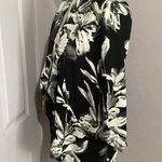 Carolina belle  Montreal Floral Open Front Blazer Jacket Black White S Photo 1