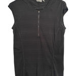 Athleta Black Zip-Up Sleeveless Top Photo 0