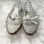 Stuart Weitzman Jellystone Clear Jelly Rhinestone Ballet Flats Silver Photo 4