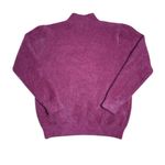 Strawberry Eyelash Mock Neck Long Sleeve Pullover Sweater Womens XS Pink Photo 6