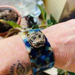 Amrita Singh  Austrian Crystal & Resin Tiger Cuff Photo 3