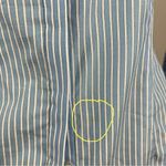 Milly  Light Blue Stripe Michelle Bell Sleeve Top Photo 6