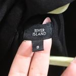 River Island  Black Midi Halter Dress Sz 8 Photo 3