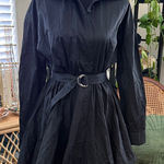 ASTR NWT  The Label Winica Black Belted Button Up Mini Shirt Dress Photo 0