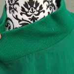 Vintage 80s Kelly Green Gingerfield Silk Two Piece Outfit Turtleneck Skirt S Photo 8