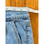 American Eagle  Denim Mom Shorts High‎ Waisted Cuffed Light Wash Size 12 Photo 4