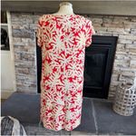 Diane Von Furstenberg  Red and Cream Print Mini Dress Photo 3