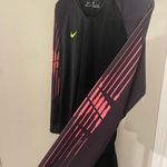 Nike  Black Dri-FIT Long Sleeve Top Women Medium Athletic Casual Gym Workout Photo 5