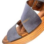 Eurosoft Blue Strappy Sandals Size 8M Comfort Footbed Slip Photo 2