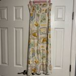 Paper Heart  Destination Travel Graphic Strapless Linen Maxi Dress Size Medium Photo 3