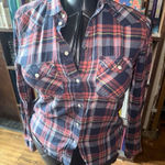 American Eagle American Eagleplaid flannel button down XS boyfriend shirt Photo 0