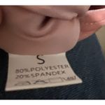 Fashion Velvet Crop Top Stars Light Pink With Silver Stars Women’s S NWT Photo 3