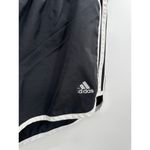 Adidas Shorts Women MEDIUM Black 4" Climalite Side Stripe Running Activewear Photo 3