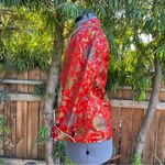 Charlotte Ford II Jacket Blazer Size 8 Red Photo 2