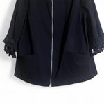 Belle by Kim Gravel Jacket Sz 1XL NWOT Tassel Sleeves Front Zipper Stretchy Photo 3