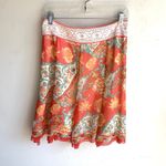 Antonio Melani  Santa Fe Poppy Ibiza Silk Skirt Sz 10 NWT Photo 3