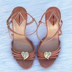 Aperlai NEW  women’s brooch accent suede ankle strap sandal IT 38.5 US 8.5 Photo 7