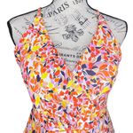 Anne cole SIZE 10 V Neck Surplice Maillot One Piece Skirt Bottom Swim Dress Photo 9