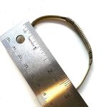 Gold tone etched open cuff bracelet Photo 6