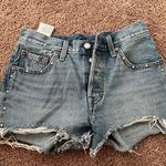 Levi's 501 Studded Denim Shorts Photo 0