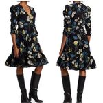 NWT byTiMo Floral Bubble Wrap Dres Size M Black Size M Photo 1