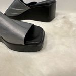 Spring Step  Italian Silver Wedge 90s style platform dress casual Sandals! Photo 4