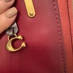 Coach Dreamer w/ Signature Canvas Color blocking Burgundy leather Gold hardware Photo 5