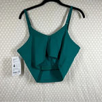 Athleta NWT Green Teal Elation V Neck Longline Bra Photo 3