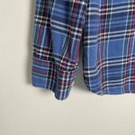 Retro Lauren Jeans Co. Womens Long Sleeve Tartan Plaid Button Down Shirt Large Blue Size XS Photo 6