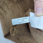 J.Crew Rollneck Cable Knit Mock Neck Pullover Sweater Womens Medium Beige Brown Photo 6