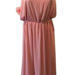 Show Me Your Mumu Kendall Bridesmaid Dress Size M Rosebud Chiffon W/Ring Wedding Photo 0