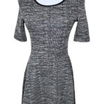 H&M  Divided Marled Gray Knit Skate Dress 6 Casual‎ Business Above The Knee Photo 0